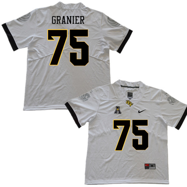 Men #75 Bailey Granier UCF Knights College Football Jerseys Sale-White